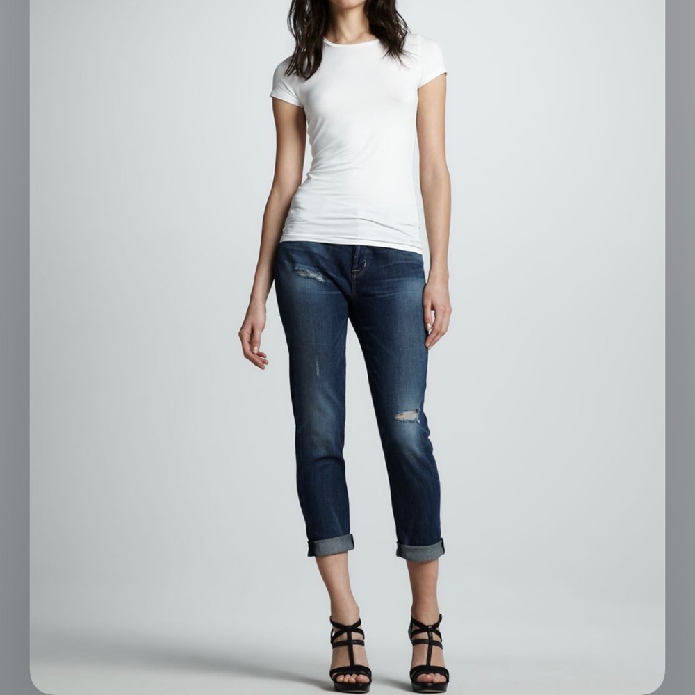Hudson Leigh Boyfriend Jeans, Youth Vintage, Size 24